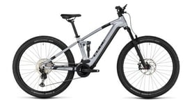 Vtt electrique tout suspendu cube stereo hybrid 120 race 750 shimano deore xt 12v 750 wh 27 5   argent polar 2024