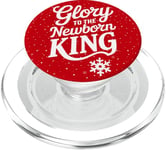 Glory To The Newborn King Nativity Scene Jesus Christian PopSockets PopGrip for MagSafe