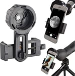 Adaptateur Téléphone Pro pour Jumelles,Monoculaires,Télescopes et Microscopes. Compatible avec n`Importe Quel Smartphone. Idéal pour Photographier Vos Aventures