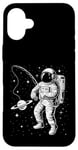 Coque pour iPhone 16 Plus Funny Planet Astronaute Galaxie Espace Astronaute Pêche