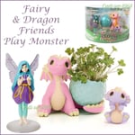 My Fairy Garden Fairy & Dragon Friends Play Set NEW Inc. Seeds