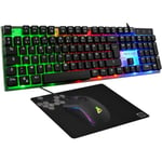 Combo Gaming 3 en 1- Clavier gaming et souris gaming rétroéclairé + Tapis de souris - THE G-LAB - COMBO YTTRIUM