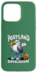 Coque pour iPhone 15 Pro Max Portland Oregon Seagull French Fries Souvenir drôle