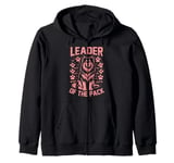 Leader of the Pack Dog Dad Zip Hoodie