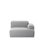 Muuto - Connect Modular Sofa, Right Armrest (B) - Remix 123 - Ljusgrå - Grå - Soffor