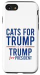 Coque pour iPhone SE (2020) / 7 / 8 Cats For Trump Débat présidentiel sur l'élection américaine 2024