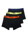 Emporio Armani Men's 3-Pack Bold Monogram Boxer Shorts, Black/Black/Black, XXL (Pack of 3)