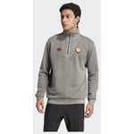 adidas Original Manchester United Terrace Icons Half-Zip Tröja, storlek Medium