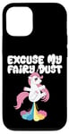 Coque pour iPhone 12/12 Pro Excuse My Fairy Dust Funny Unicorn Rainbow Peter