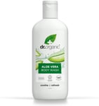 Dr Organic Aloe Vera Body Wash, Shower Gel, Natural, Vegan, Cruelty-Free, Parab