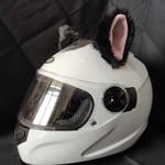 (1 pari korvia H) Luovat söpöt pehmoiset kissan korvat koristele moottoripyöräkypärä 1 pari motocross-kypärä koristetarra Tarvikkeet Cosplayer Styling