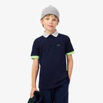 Lacoste Polo en Piqué color-block Taille 4 ans Bleu Marine/gris Chine/vert