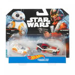 Hot Wheels Star Wars BB-8 and Poe Dameron Character Cars