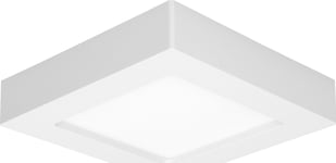 Orno Leti Led 12W, Downlight, Utanpåliggande, Kvadratisk, 800Lm, 3000K, Vit, Inbyggd Led-Strömförsörjning