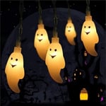 1,5 m 10 Led Halloween Kurpitsa Ghost Luurankot Bat Spider Led Light String Festivaalibaari Kotijuhlasisustus Halloween-koriste