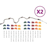 FIMEI Pierres d'escalade avec corde 50 pcs Multicolore