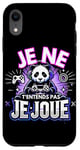 Coque pour iPhone XR Panda Drôle Jeux Video Geek Gaming Gamer Panda