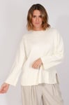 American Holic Womens Soft Crew Neck Jumper - Cream material_viscose - Size X-Large