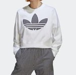 Adidas Ladies Oversized Sweatshirt- White. UK 8  **** Ref V296