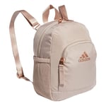 adidas Unisex's Linear Mini Backpack Small Travel Bag, Wonder Taupe Beige/Rose Gold, One Size