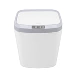 (White)16L Smart Trash Bin Silent Open Trash Bin Smart Sensor Bin For Kitchen