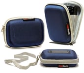 Navitech Blue Compact Camera Case For Sony Cyber Shot W810 / W800 /RX100 II