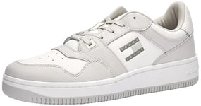 Tommy Jeans Homme TJM Retro Basket Cupsole Tumble EM0EM01513, Grey (Stratus Grey), 46 EU