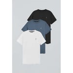 T-shirt Polo Club  PACK 3 - RIGBY GO TSHIRT SS B-DB-W