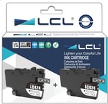 Cartouche d'encre Compatible LC-424 LC424 LC-424BK LC424BK (2PK Noir) Remplacement pour Brother DCP-J1200W DCP-J1200WE