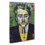 Portrait Of Jean Metzinger By Robert Delaunay Canvas Print for Living Room Bedroom Home Office Décor, Wall Art Picture Ready to Hang, 30 x 20 Inch (76 x 50 cm)