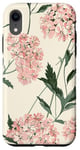 Coque pour iPhone XR Rose pastel Fleurs sauvages Fleurs sauvages Vintage Botanique