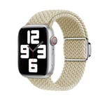 Flätat Armband till Apple Watch 5 44mm - Starlight