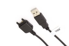 vhbw câble de données USB compatible avec Sony Ericsson Hezel T715, X198 téléphone - noir