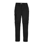 Craghoppers Womens Expert Kiwi Convertible Trousers, Black, Size 18