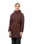 Jack Wolfskin Tundra Down Coat W Manteau en Duvet, Dark Maroon, XXL Femme