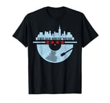 Chicago House Music DJ Raver Vinyl Skyline Retro Vintage T-Shirt