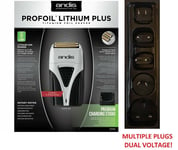 ANDIS PROFOIL LITHIUM PLUS PRO FOIL SHAVER + CHARGER STAND, TS-2 *17205* 