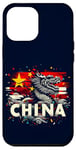 iPhone 15 Plus Double Exposure China Flag Chinese Dragon Celebration Wave Case