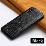 BVCX Original Leather Phone Case for Apple ip11 11 Pro Max X XR XS max 6 5s 6S 7 plus 8 plus se 5 360 Full protective Back Cover (Color : Black, Material : For iPhone SE)