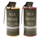 G&G MOCK M18 SMOKE GRENADE SHAPE BB Can SET RED/YELLOW