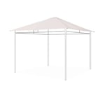 Toile de toit beige pour tonnelle 3x3m Elusa - SWEEEK - Toile de rechange pergola - Dimensions 299x299cm