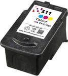 Refilled CL 511 Colour Ink fits Canon Pixma MP499 All-In-One Printers