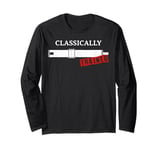 Mechanical Analog Calculator Classically Trained Slide Rule Long Sleeve T-Shirt