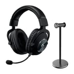 Logitech G Pro X gamingheadset & Logitech G headset-ställ paket