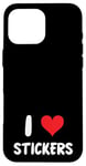 iPhone 16 Pro Max I Love Stickers - Heart - Art Artist Journal Journaling Case