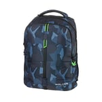 Walker 42125-374 - Sac à dos Elite Camo Anthracite avec 2 compartiments, poche arrière zippée, rembourrage dorsal, système de portage réglable en hauteur et sangles réglables