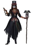 Voodoo Magic Witch Doctor Ritual Skeleton Day Of The Dead Womens Costume