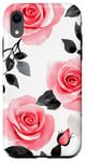 Coque pour iPhone XR Rose aquarelle Roses florales Roses roses roses