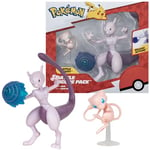 Pokémon Figurine Jouet 2-Pack Mew & Mewtwo Figurine 5-10 cm - Nouveau Officielle Jouet