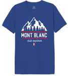 Republic Of California « Mont Blanc Club Explorer » MEREPCZTS040 T-Shirt Homme, Cobalt, Taille M